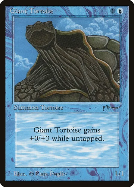 Giant Tortoise, Magic card ARN 15 — Arabian Nights set