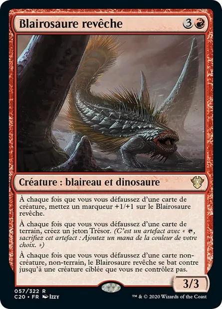 Blairosaure revêche, carte Magic C20 57 — extension Commander 2020