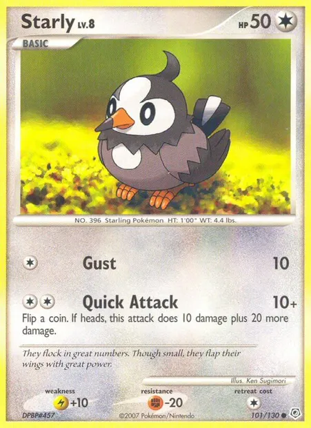 Starly, Pokémon card DP 101 — Diamond & Pearl set
