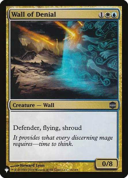 Wall of Denial, Magic card PLST ARB-16 — The List set