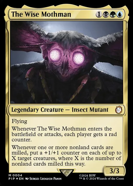 The Wise Mothman, Magic card PIP 4 — Fallout set
