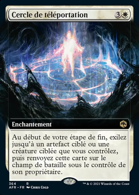 Cercle de téléportation, carte Magic AFR 364 — extension Forgotten Realms: Aventures dans les Royaumes Oubliés