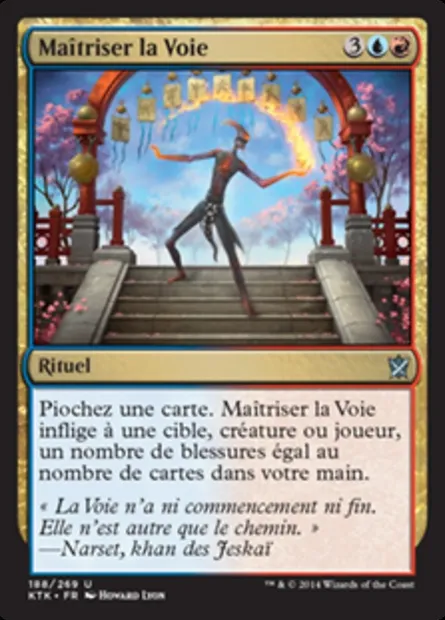 Maîtriser la Voie, carte Magic KTK 188 — extension Les Khans de Tarkir