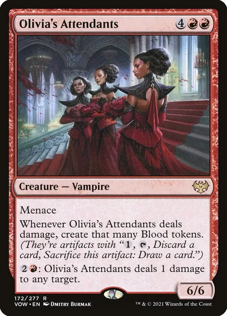 Olivia's Attendants, Magic card VOW 172 — Innistrad: Crimson Vow set