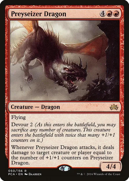 Preyseizer Dragon, Magic card PCA 50 — Planechase Anthology set
