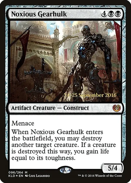 Noxious Gearhulk, Magic card PKLD 96s — Kaladesh Promos set