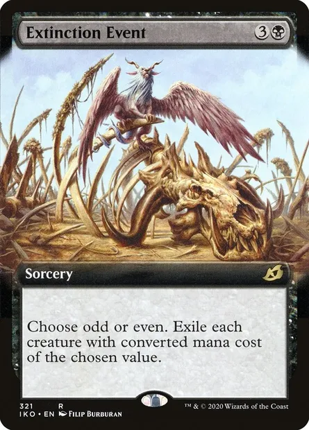 Événement d'extinction, carte Magic IKO 321 — extension Ikoria: Lair of Behemoths