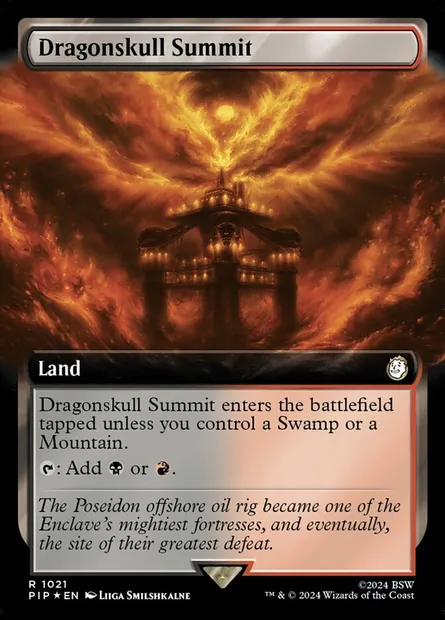 Dragonskull Summit, Magic card PIP 1021 — Fallout set