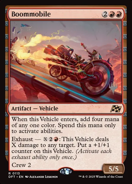 Boommobile, Magic card PDFT 113p — Aetherdrift Promos set