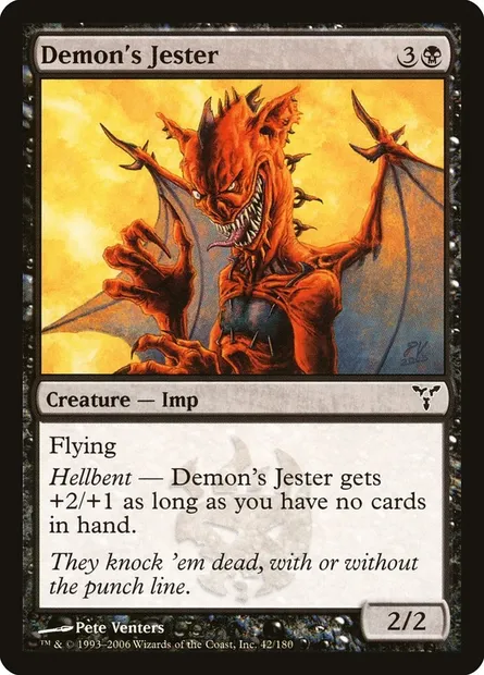 Demon's Jester, Magic card DIS 42 — Dissension set
