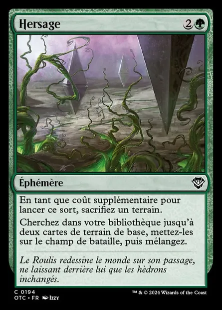 Hersage, carte Magic OTC 194 — extension Outlaws of Thunder Junction Commander