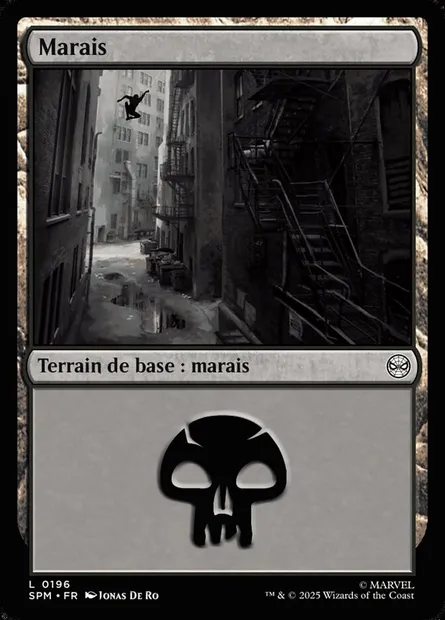 Marais, carte Magic SPM 196 — extension Marvel's Spider-Man