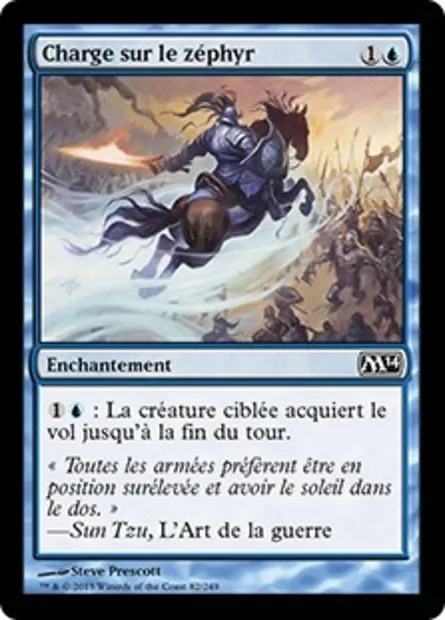 Charge sur le zéphyr, carte Magic M14 82 — extension Magic 2014