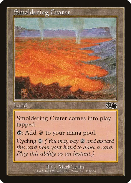 Cratère fumant, carte Magic USG 328 — extension Epopée d'Urza