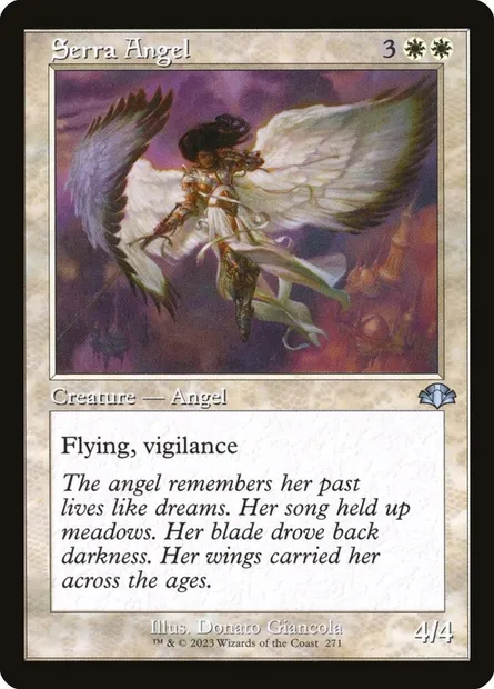 Serra Angel, Magic card DMR 271 — Dominaria Remastered set