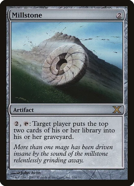 Millstone, Magic card 10E 334 — Tenth Edition set
