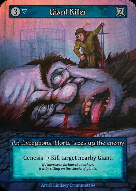Giant Killer, Sorcery card ATH 027 — Arthurian Legends set