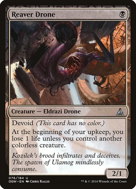 Reaver Drone, Magic card OGW 76 — Oath of the Gatewatch set