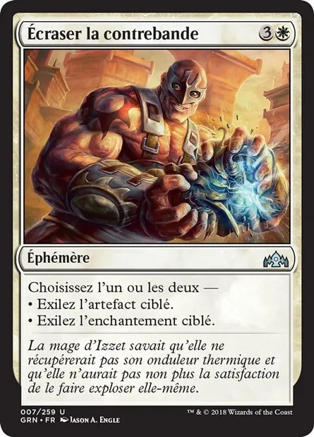 Écraser la contrebande, carte Magic GRN 7 — extension Les Guildes de Ravnica