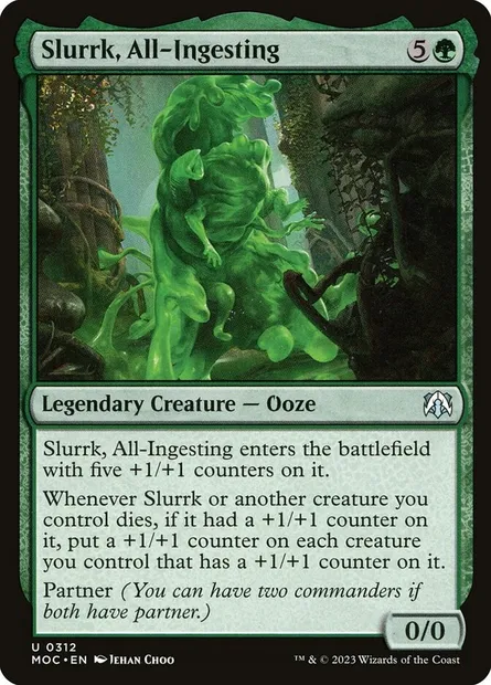 Slurrk, All-Ingesting, Magic card MOC 312 — March of the Machine Commander set