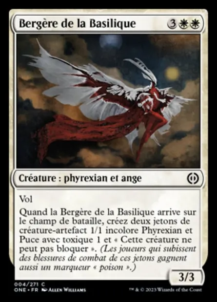 Bergère de la Basilique, carte Magic ONE 4 — extension Tous Phyrexians