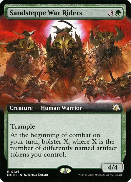 Sandsteppe War Riders, Magic card MOC 126 — March of the Machine Commander set