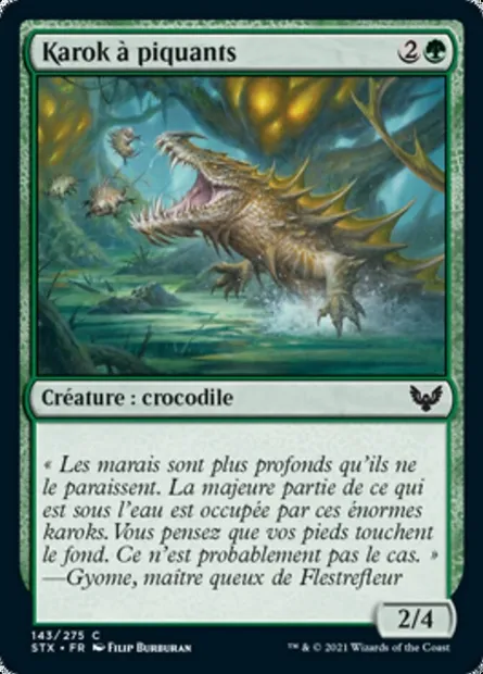 Karok à piquants, carte Magic STX 143 — extension Strixhaven: l'Académie des Mages