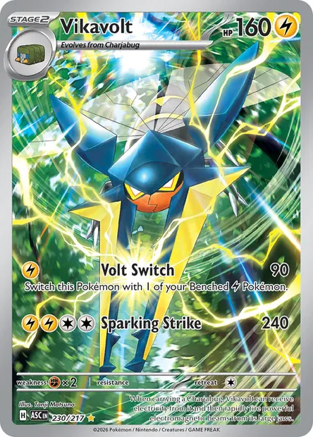 Vikavolt, Pokémon card ASC 230 — Ascended Heroes set