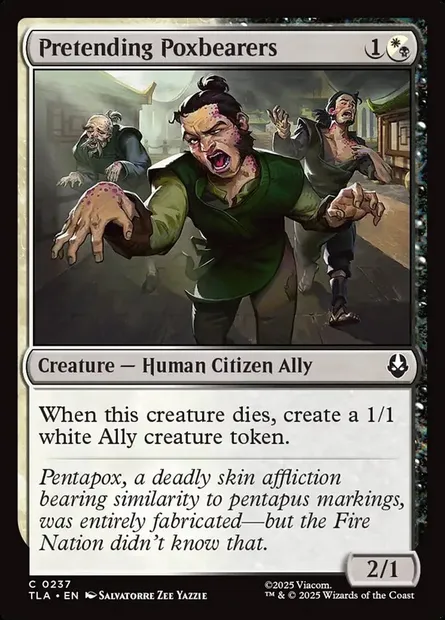 Pretending Poxbearers, Magic card TLA 237 — Avatar: The Last Airbender set