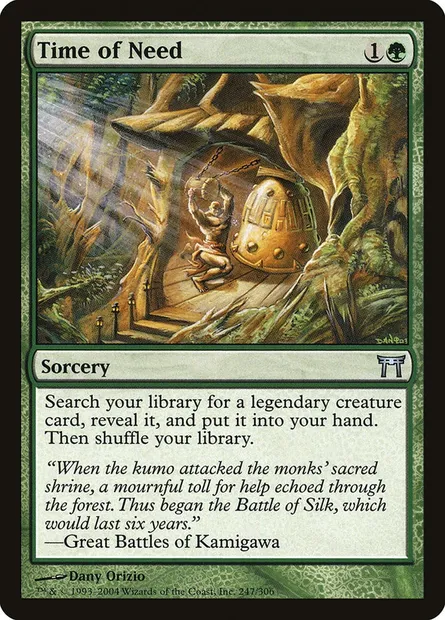 Temps du besoin, carte Magic CHK 247 — extension Guerriers de Kamigawa