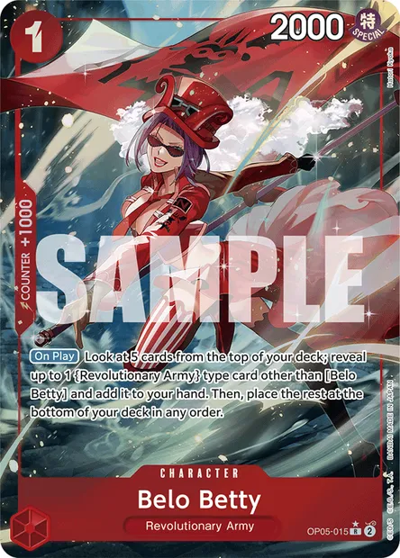 Belo Betty, One Piece card OP05-015 — AWAKENING OF THE NEW ERA set