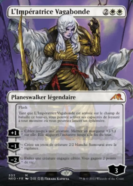 L'Impératrice Vagabonde, carte Magic NEO 303 — extension Kamigawa: La Dynastie Néon