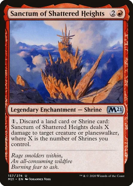 Sanctum of Shattered Heights, Magic card M21 157 — Core Set 2021 set