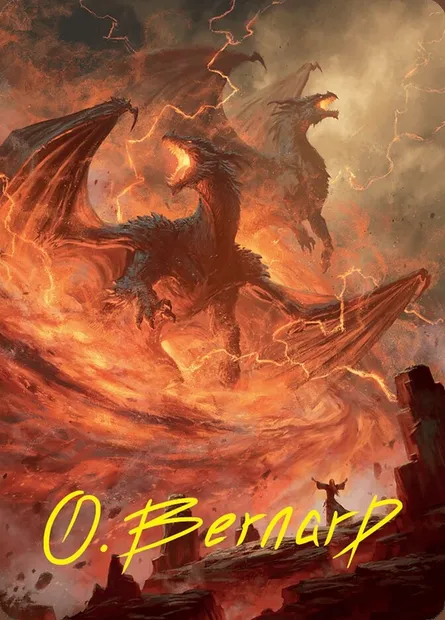 Rite of the Dragoncaller // Rite of the Dragoncaller, carte Magic AFDN 38 — extension Foundations Art Series