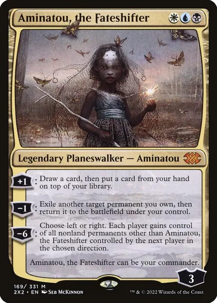 Aminatou, the Fateshifter, Magic card 2X2 169 — Double Masters 2022 set