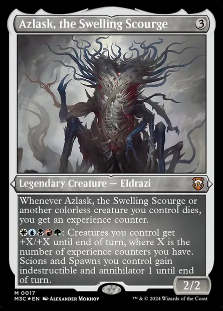 Azlask, the Swelling Scourge, Magic card M3C 17 — Modern Horizons 3 Commander set