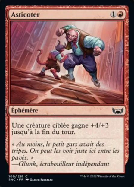 Asticoter, carte Magic SNC 100 — extension Les rues de la Nouvelle-Capenna
