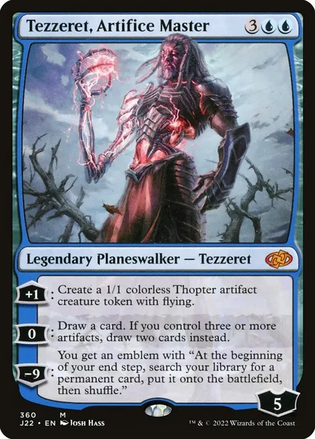Tezzeret, Artifice Master, Magic card J22 360 — Jumpstart 2022 set