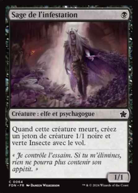 Sage de l'infestation, carte Magic FDN 64 — extension Foundations