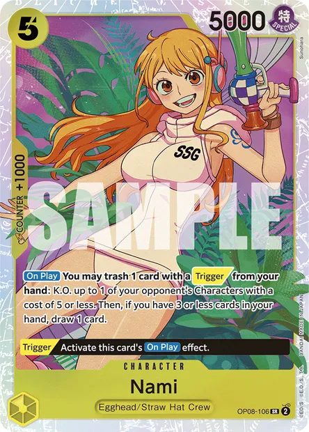 Nami, carte One Piece OP08-106 — extension TWO LEGENDS