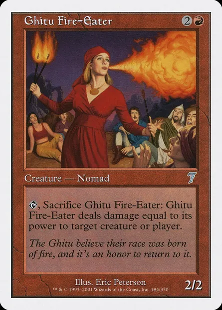 Ghitu Fire-Eater, Magic card 7ED 184 — Seventh Edition set