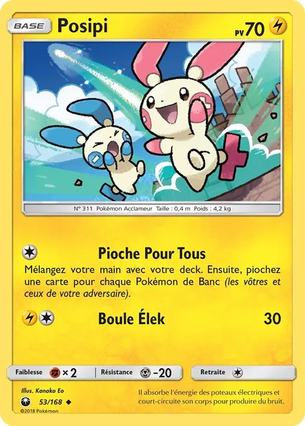Posipi, carte Pokémon CES 53 — extension Tempête Céleste