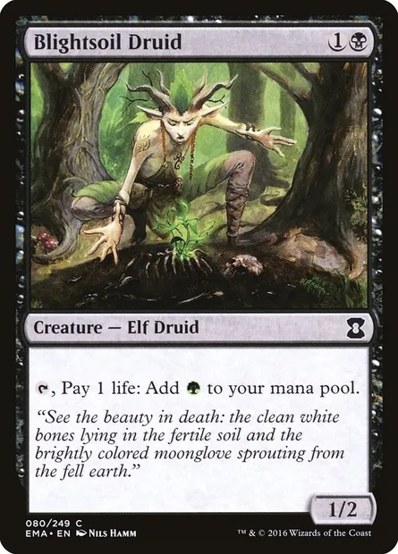 Blightsoil Druid, Magic card EMA 80 — Eternal Masters set