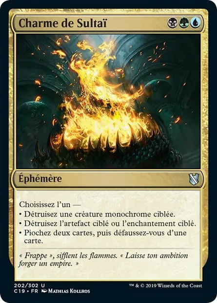Charme de Sultaï, carte Magic C19 202 — extension Commander 2019