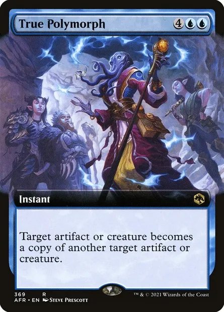 True Polymorph, Magic card AFR 369 — Adventures in the Forgotten Realms set