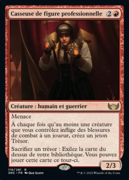 Casseuse de figure professionnelle, carte Magic SNC 116 — extension Les rues de la Nouvelle-Capenna