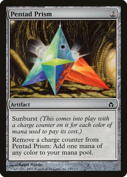 Pentode prismatique, carte Magic 5DN 143 — extension La Cinquième Aube
