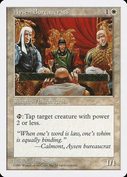 Aysen Bureaucrats, Magic card 5ED 9 — Fifth Edition set