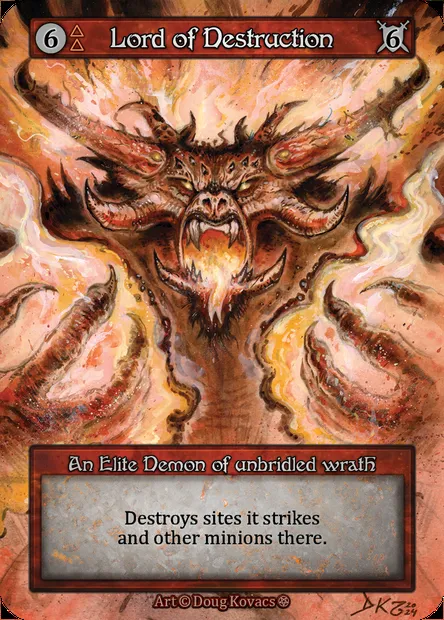 Lord of Destruction, carte Sorcery GOT 113 — extension Gothic