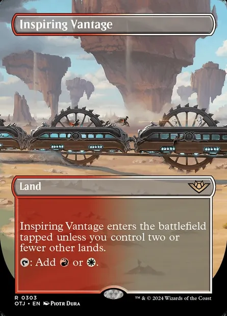 Inspiring Vantage, Magic card OTJ 303 — Outlaws of Thunder Junction set